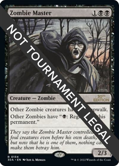 Zombie Master 30th Anniversary Edition Magic card