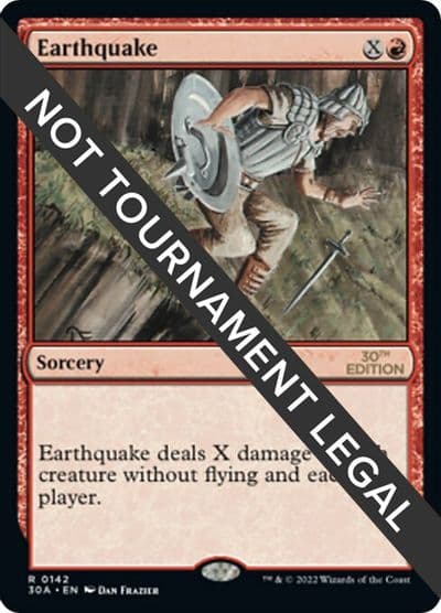 Earthquake 30th Anniversary Edition Magic card