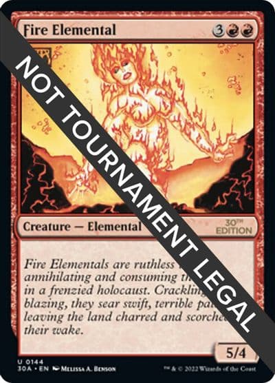 Fire Elemental 30th Anniversary Edition Magic card