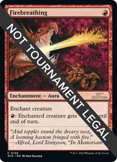 Firebreathing 30th Anniversary Edition Magic card