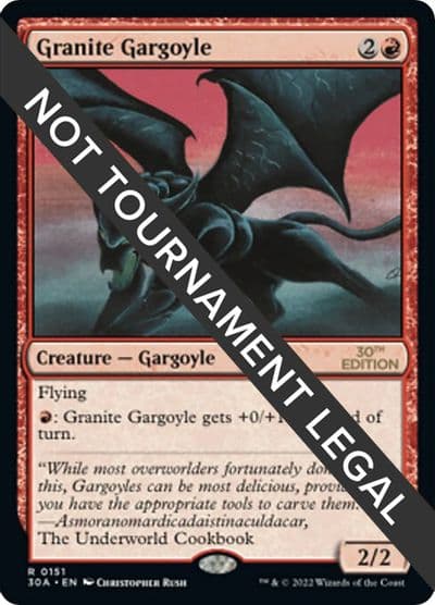Granite Gargoyle 30th Anniversary Edition Magic card