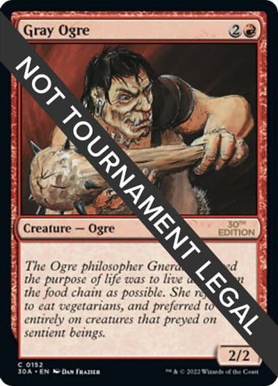 Gray Ogre 30th Anniversary Edition Magic card