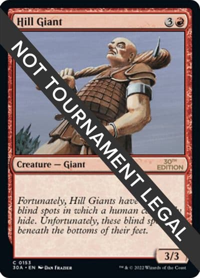 Hill Giant 30th Anniversary Edition Magic card