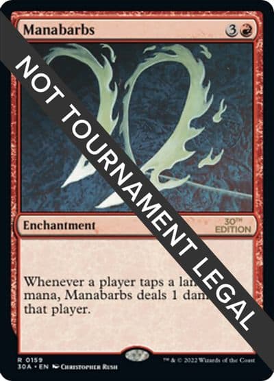 Manabarbs 30th Anniversary Edition Magic card