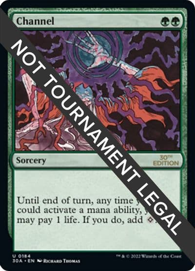 Channel 30th Anniversary Edition Magic card