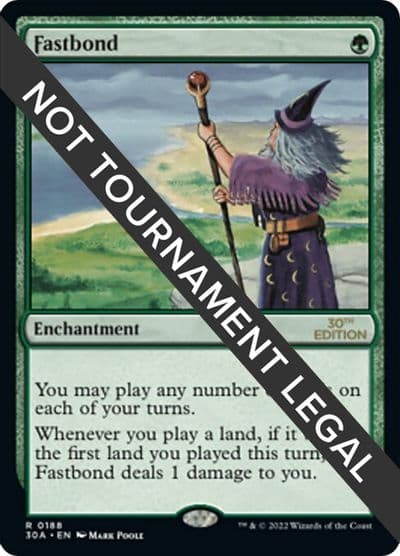 Fastbond 30th Anniversary Edition Magic card