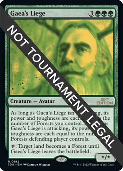 Gaeas Liege 30th Anniversary Edition Magic card