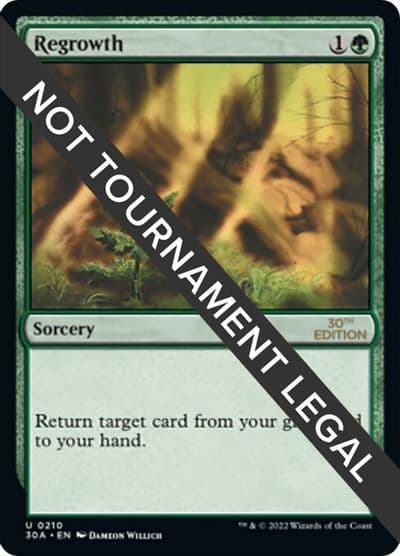 Regrowth 30th Anniversary Edition Magic card