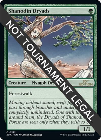Shanodin Dryads 30th Anniversary Edition Magic card