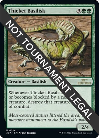 Thicket Basilisk 30th Anniversary Edition Magic card