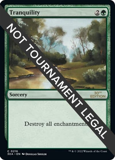 Tranquility 30th Anniversary Edition Magic card