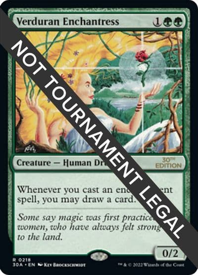 Verduran Enchantress 30th Anniversary Edition Magic card