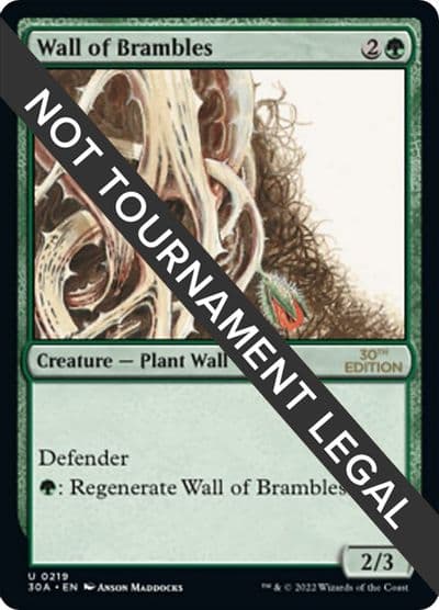 Wall of Brambles 30th Anniversary Edition Magic card