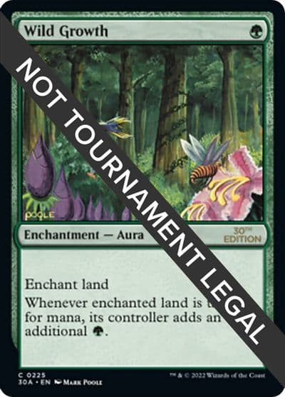 Wild Growth 30th Anniversary Edition Magic card