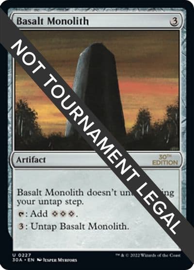 Basalt Monolith 30th Anniversary Edition Magic card