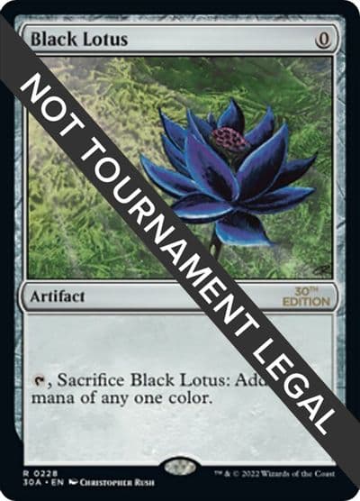 Black Lotus 30th Anniversary Edition Magic card