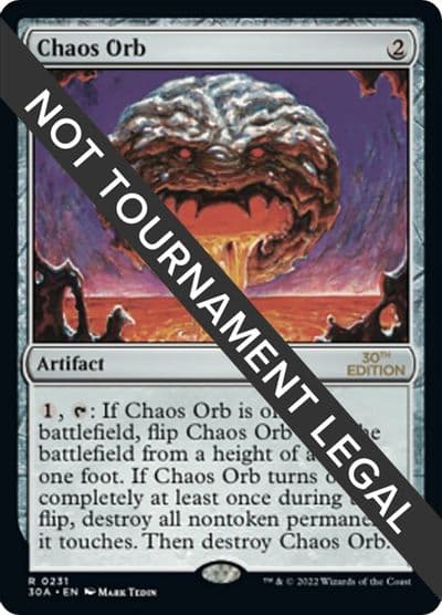 Chaos Orb 30th Anniversary Edition Magic card
