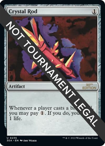 Crystal Rod 30th Anniversary Edition Magic card