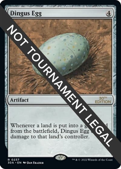 Dingus Egg 30th Anniversary Edition Magic card