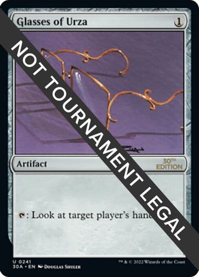 Glasses of Urza 30th Anniversary Edition Magic card