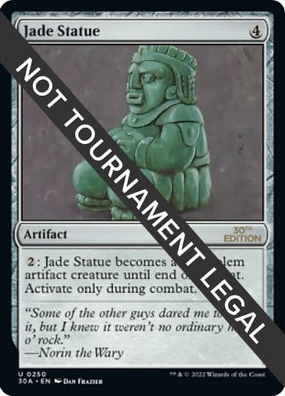 Jade Statue 30th Anniversary Edition Magic card