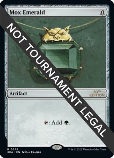 Mox Emerald 30th Anniversary Edition Magic card