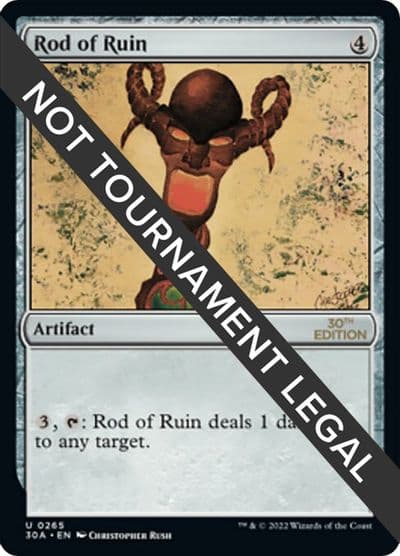Rod of Ruin 30th Anniversary Edition Magic card