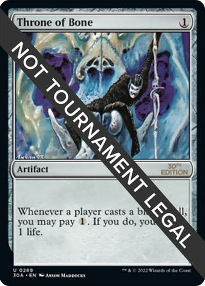 Throne of Bone 30th Anniversary Edition Magic card