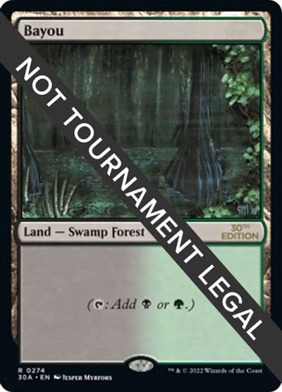 Bayou 30th Anniversary Edition Magic card