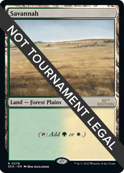 Savannah 30th Anniversary Edition Magic card