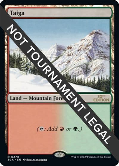 Taiga 30th Anniversary Edition Magic card