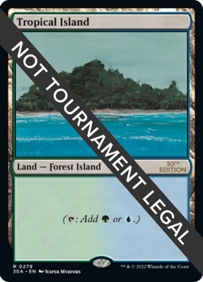 Tropical Island 30th Anniversary Edition Magic card