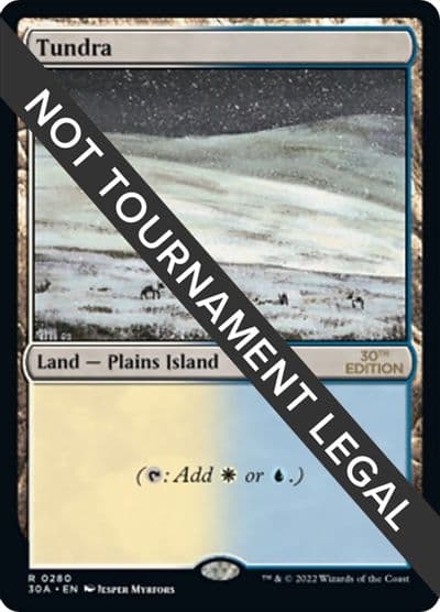 Tundra 30th Anniversary Edition Magic card