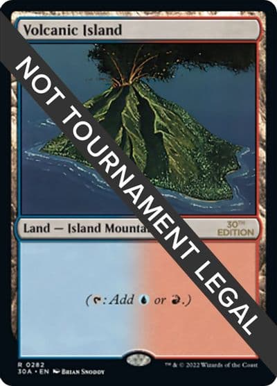 Volcanic Island 30th Anniversary Edition Magic card