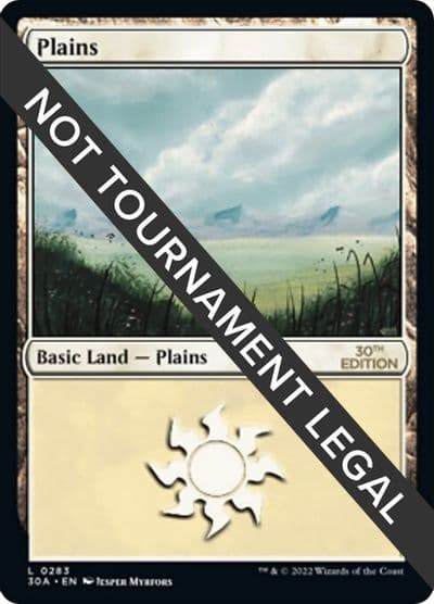 Plains 283 30th Anniversary Edition Magic card