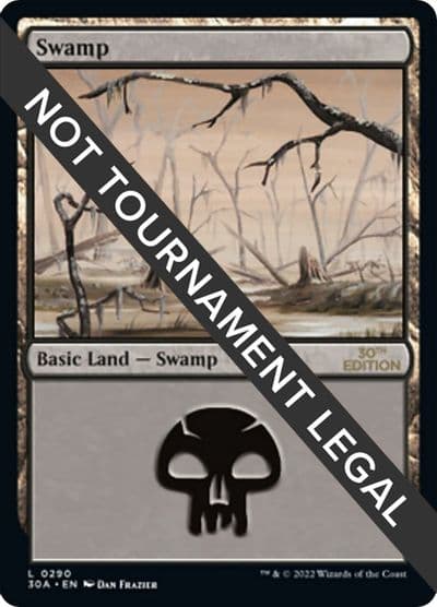 Swamp 290 30th Anniversary Edition Magic card