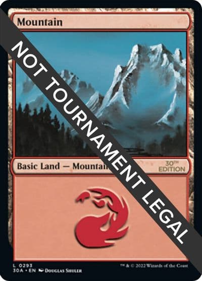 Mountain 293 30th Anniversary Edition Magic card