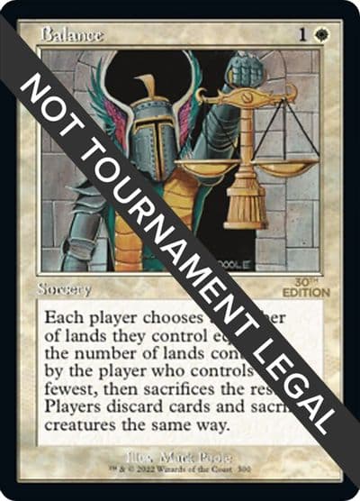 Balance Retro Frame 30th Anniversary Edition Magic card