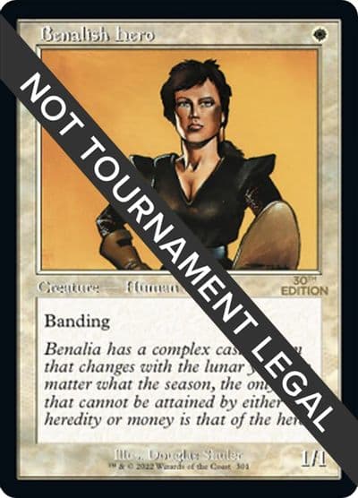 Benalish Hero Retro Frame 30th Anniversary Edition Magic card