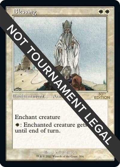 Blessing Retro Frame 30th Anniversary Edition Magic card