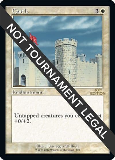 Castle Retro Frame 30th Anniversary Edition Magic card