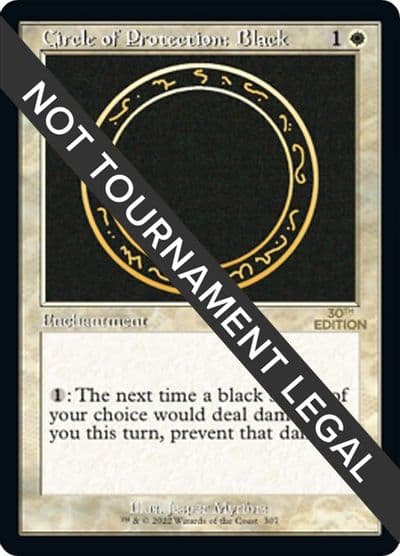 Circle of Protection Black Retro Frame 30th Anniversary Edition Magic card