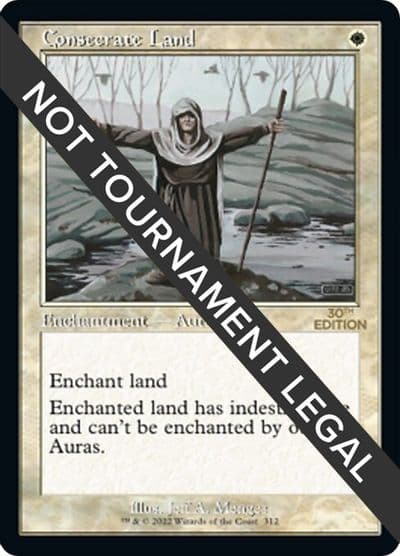 Consecrate Land Retro Frame 30th Anniversary Edition Magic card