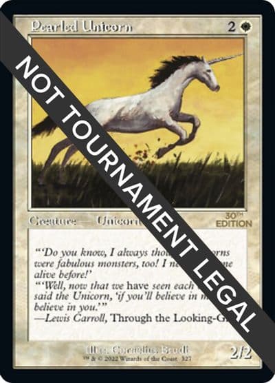 Pearled Unicorn Retro Frame 30th Anniversary Edition Magic card