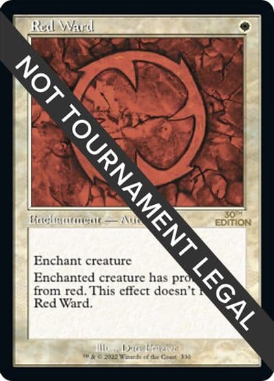 Red Ward Retro Frame 30th Anniversary Edition Magic card