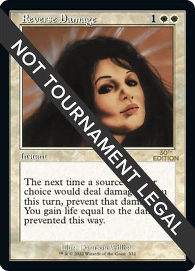 Reverse Damage Retro Frame 30th Anniversary Edition Magic card