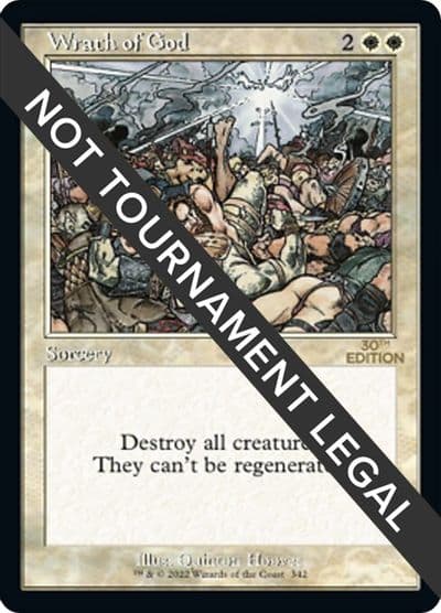 Wrath of God Retro Frame 30th Anniversary Edition Magic card
