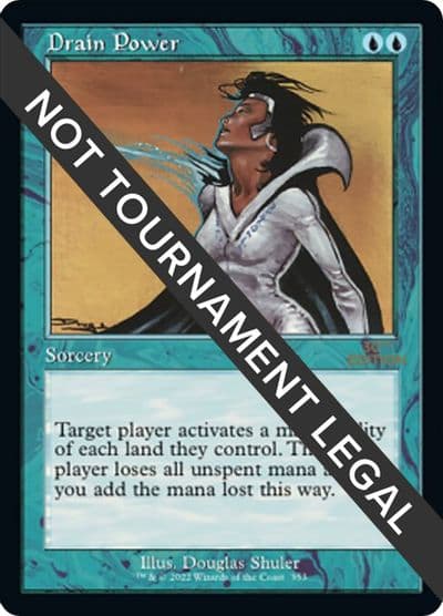 Drain Power Retro Frame 30th Anniversary Edition Magic card