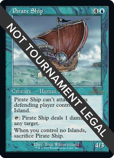 Pirate Ship Retro Frame 30th Anniversary Edition Magic card