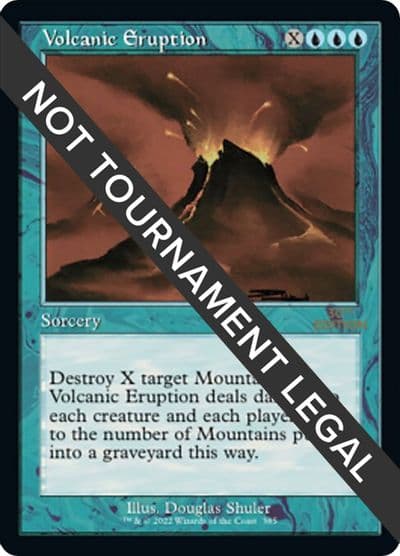 Volcanic Eruption Retro Frame 30th Anniversary Edition Magic card